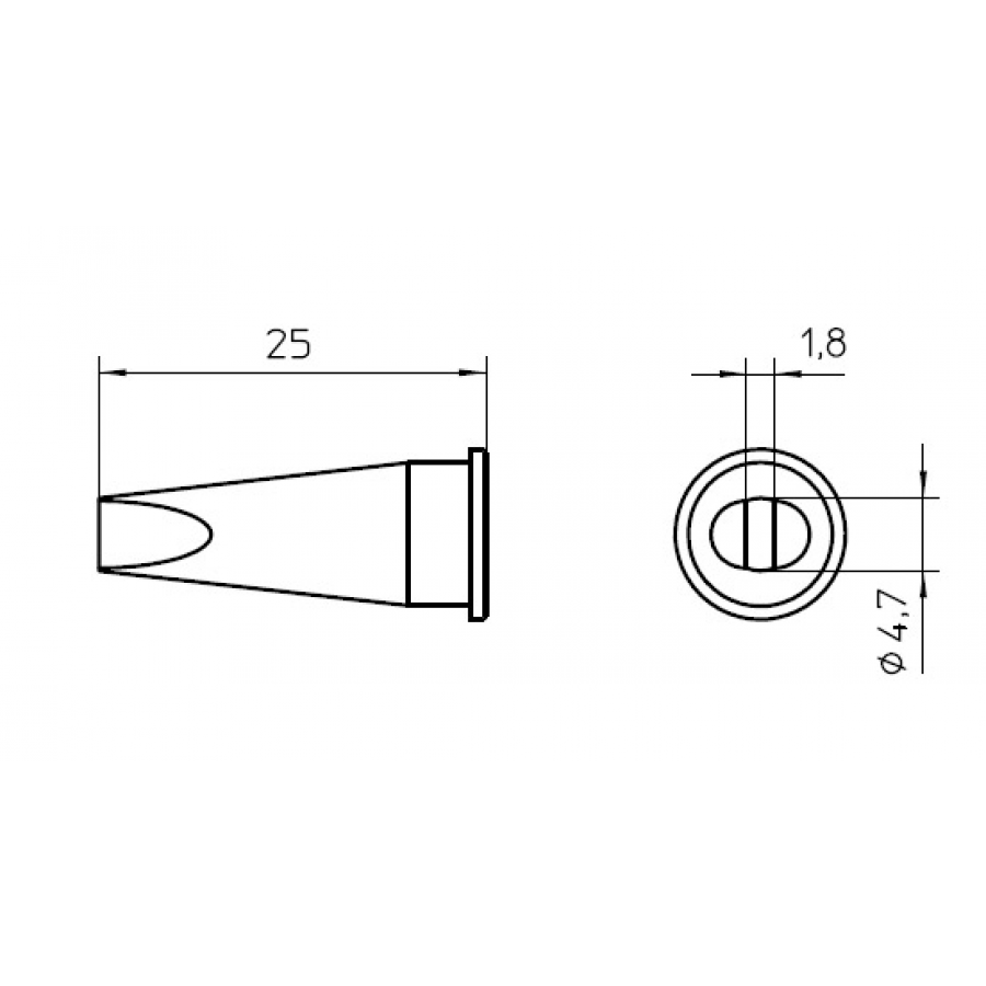 LHTD - Chisel tip