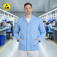 STANDARD ESD Lab Jacket (Light Blue) - UNISEX