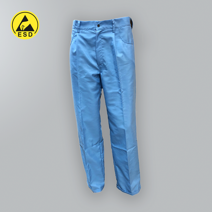 PREMIUM ESD SUIT TROUSERS Light Blue