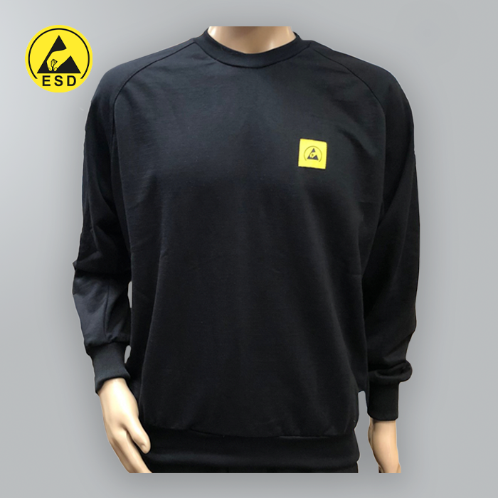 PREMIUM UNISEX ESD Sweatshirt (Round Neck) BLACK