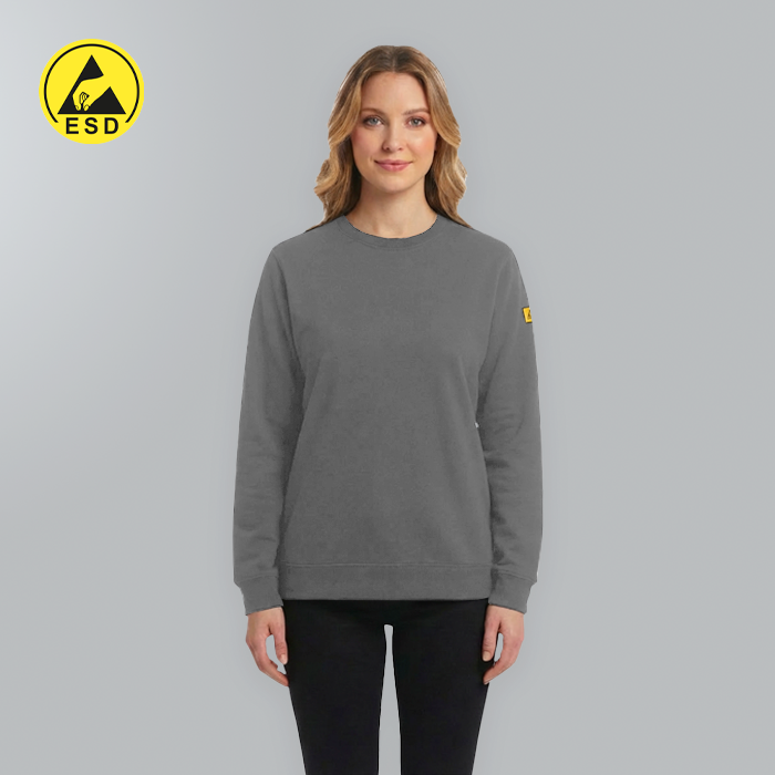 ESD Sweatshirt  Fleece Lined (Grey) - UNISEX