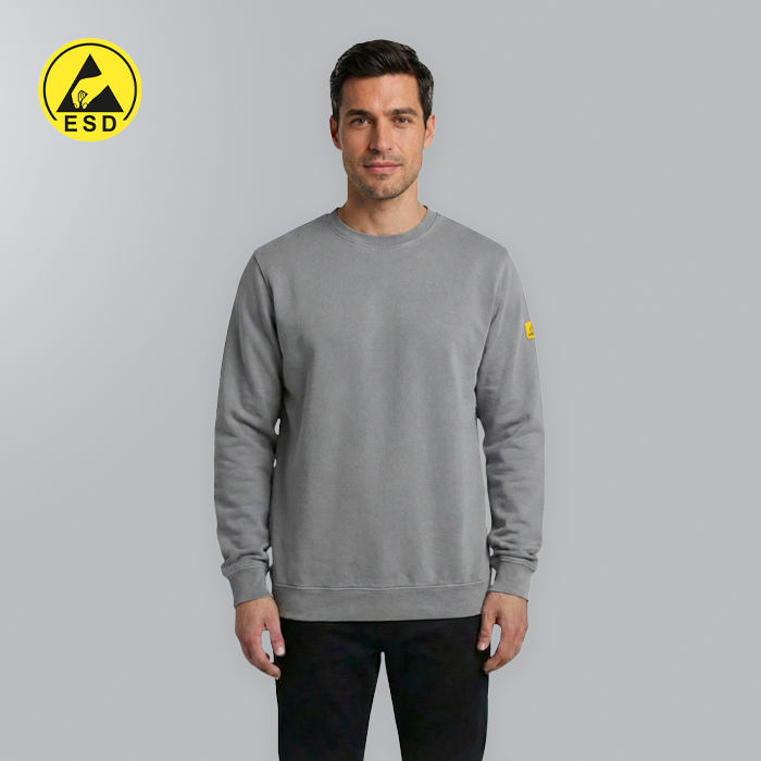 ESD Sweatshirt, Terry Lined (Grey) - UNISEX
