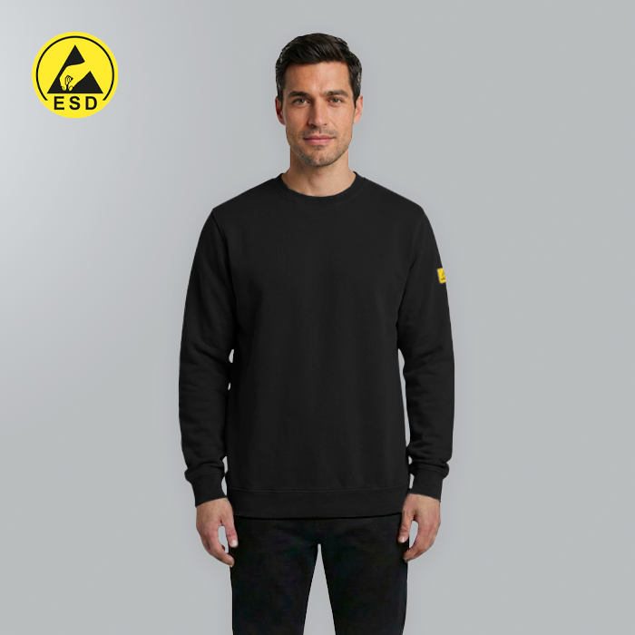 ESD Sweatshirt, Terry Lined (Black) - UNISEX