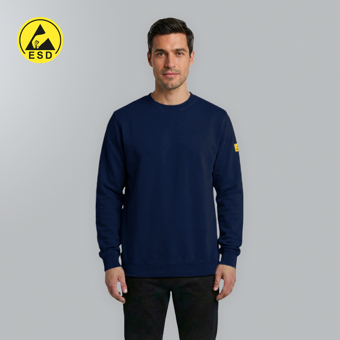ESD Sweatshirt, Terry Lined (Navy Blue) - UNISEX