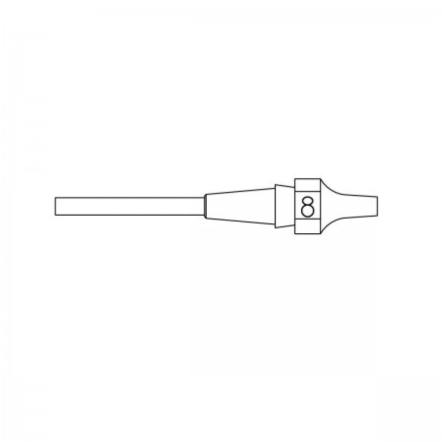 XDSL8 - Nozzle - Inner Ø 1,5 mm Outer Ø 2,9 mm Nozzle Length 10,5 mm