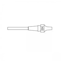 XDSL 8 - Nozzle -  Inner Ø 1,5 mm Outer Ø 2,9 mm Nozzle Length 10,5 mm