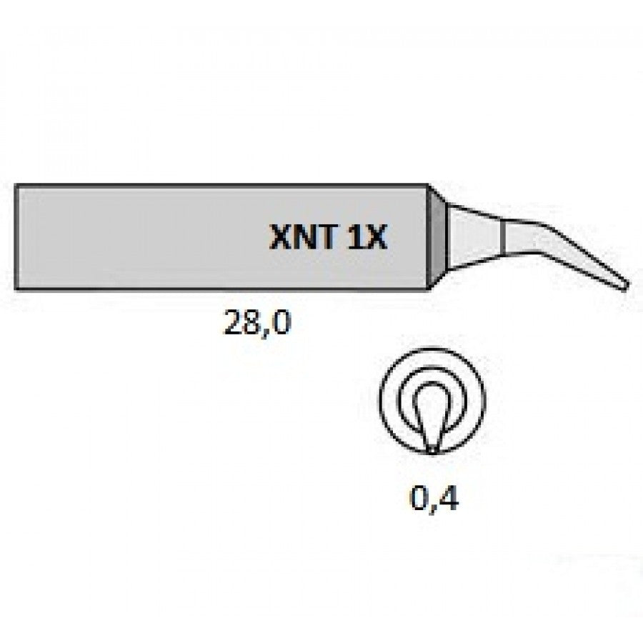 XNT1X - Round Tip Bent 45°