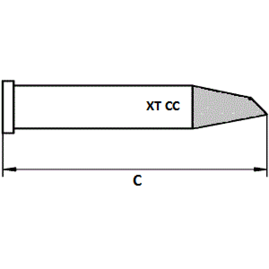 XTCC - Sloped tip 45°